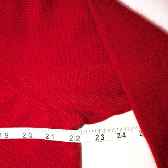 Talbots | 100% Cashmere Sweater "Audrey" in Red | Size XXLP (2X Petite) - Picture 8 of 9